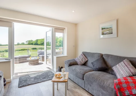The living area at Yr Hen Barlwr, Talwrn