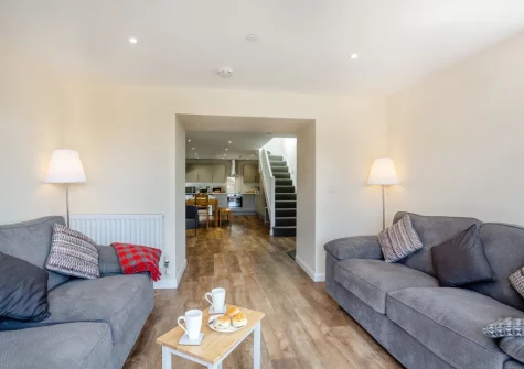 The living area at Yr Hen Barlwr, Talwrn