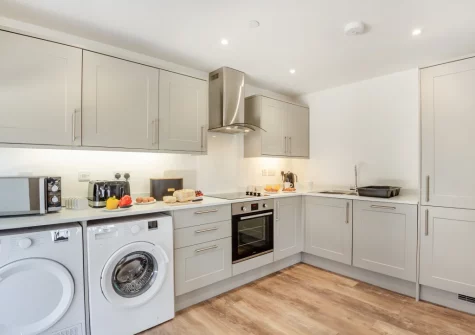 The kitchen at Yr Hen Barlwr, Talwrn