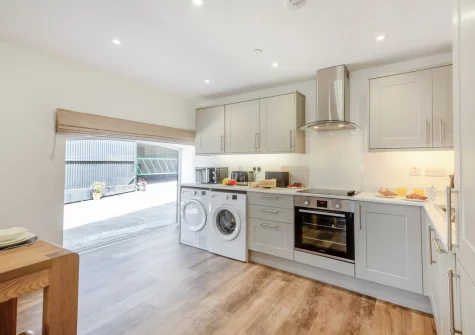 The kitchen at Yr Hen Barlwr, Talwrn