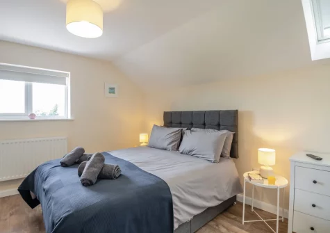 Bedroom #1 at Yr Hen Barlwr, Talwrn