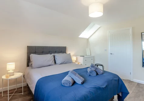 Bedroom #1 at Yr Hen Barlwr, Talwrn