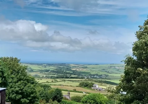 Enjoy far reaching views when you stay Yr Hen Ysgubor, Sarn Meyllteyrn